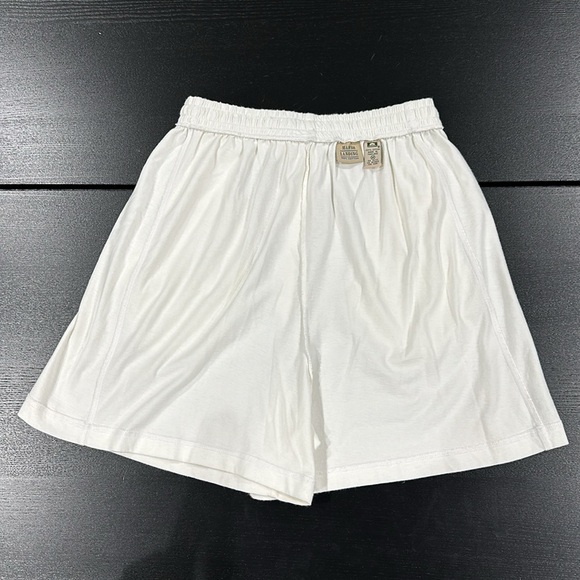 Vintage Marsh Landing White Cotton Athletic Shorts with Pockets & Drawstring - M - Picture 3 of 7